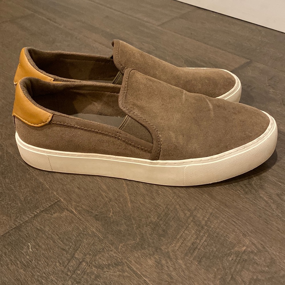UGG Brown and Tan Slip-On Sneakers